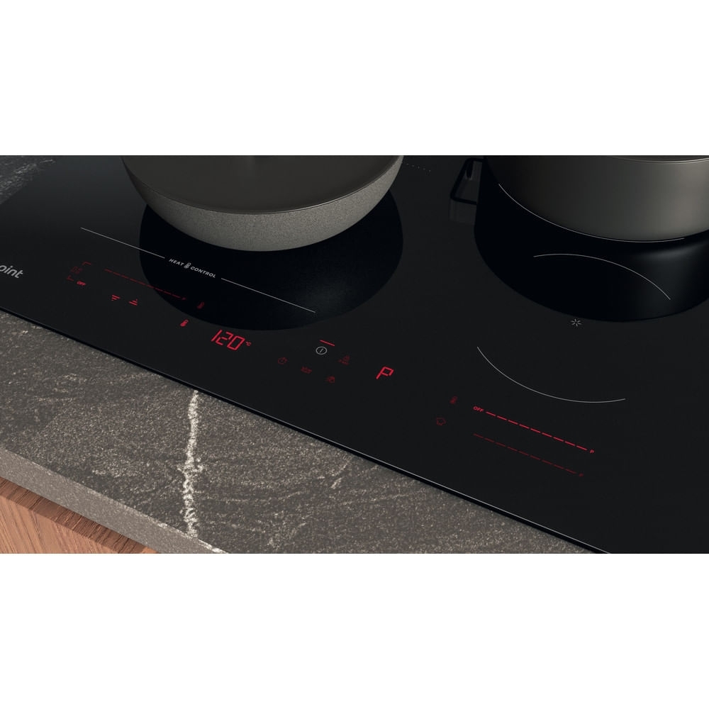 Hotpoint HTX6014DCF 59cm Induction Hob, Black
