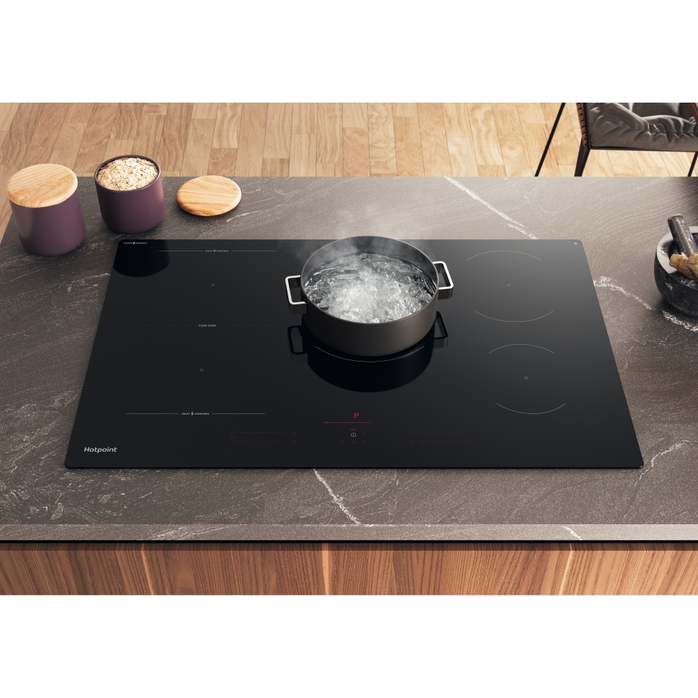 Hotpoint HTX8017DCF2 80cm Induction Hob, Black