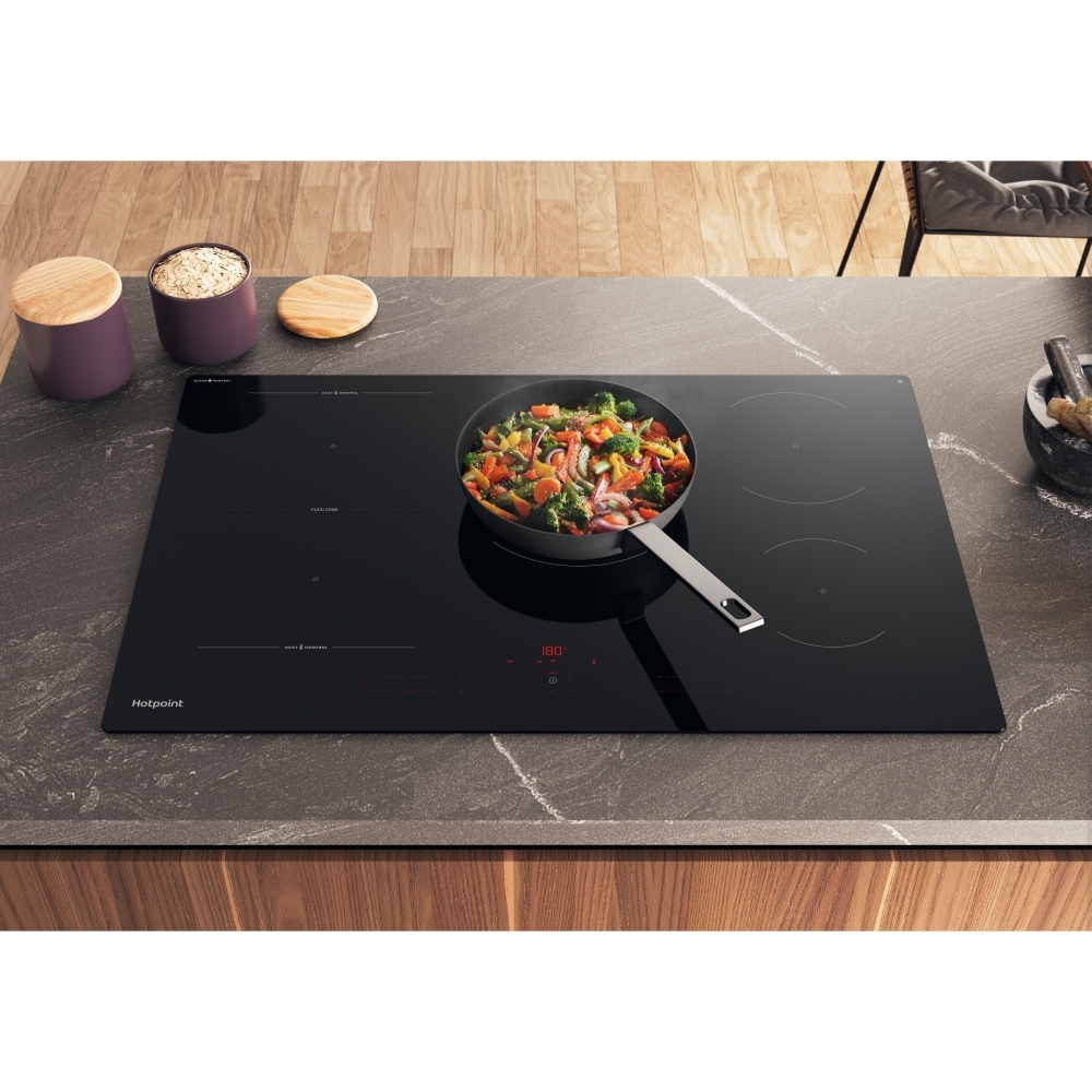 Hotpoint HTX8017DCF2 80cm Induction Hob, Black