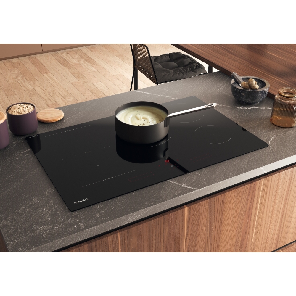 Hotpoint HTX8017DCF2 80cm Induction Hob, Black