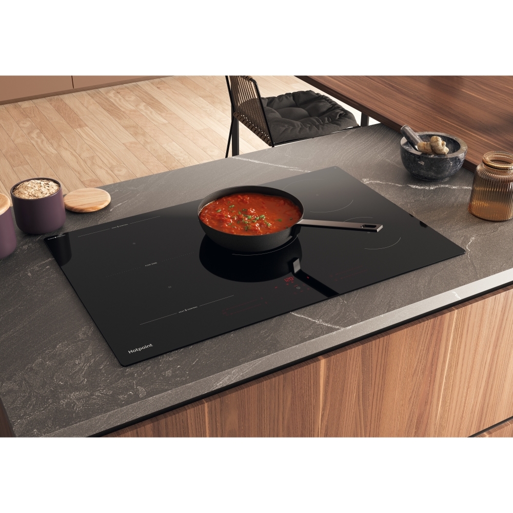 Hotpoint HTX8017DCF2 80cm Induction Hob, Black