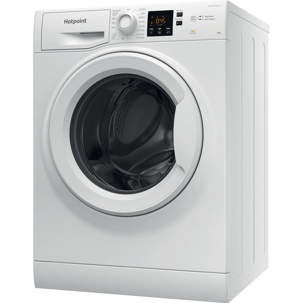 Hotpoint NSWF946WUK Washing Machine, 9kg, 1400 Spin, White, A Rated