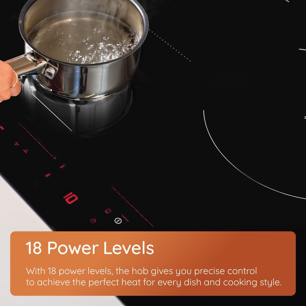 Hotpoint HEX9024DCFF2 91cm Induction Hob, Black