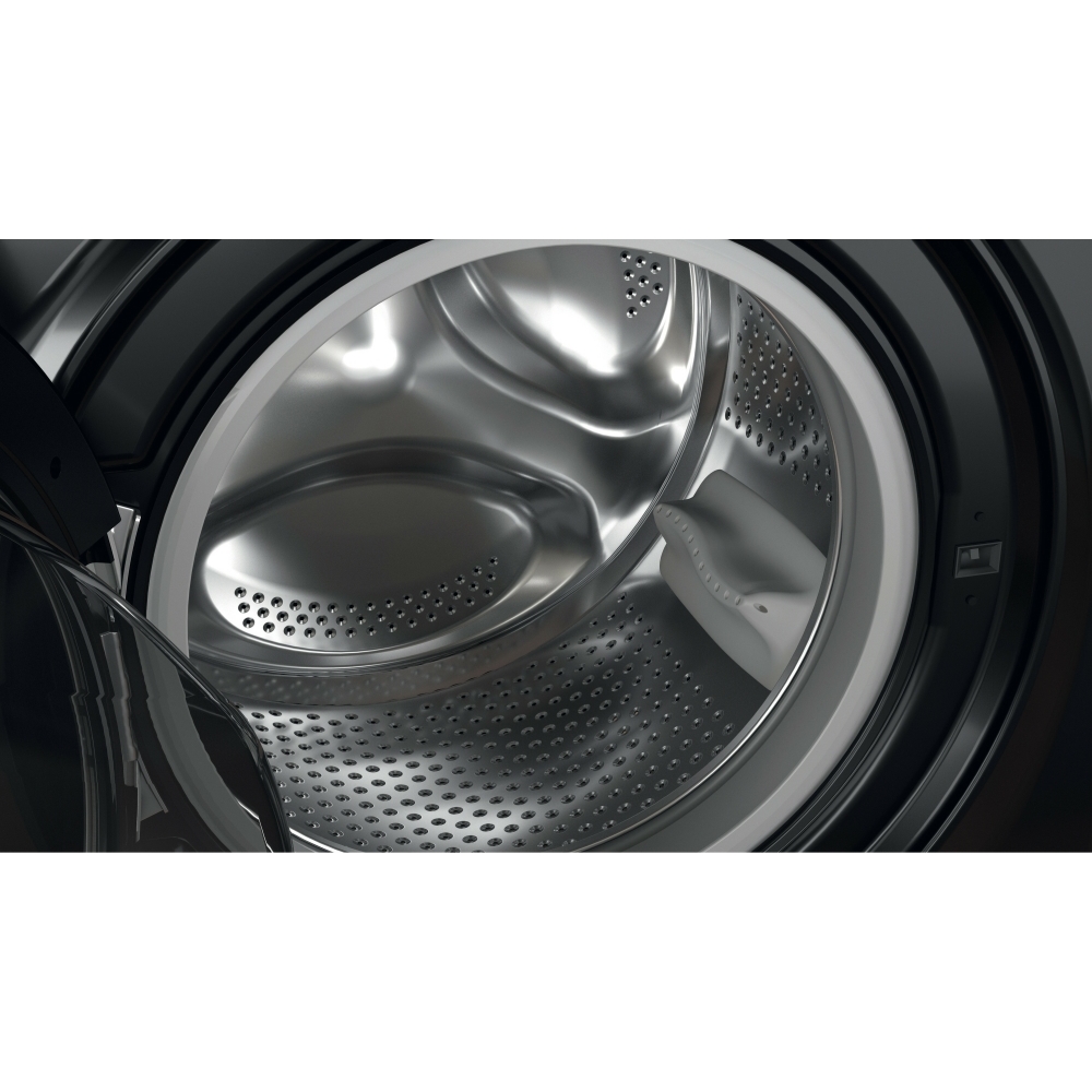 Hotpoint NSWM 1046 BS UK Washing Machine, 10kg, 1400 Spin, Black, A Rated
