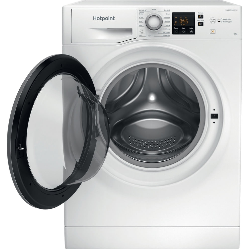 Hotpoint NSWE846WSUK Washing Machine, 8kg, 1300 Spin, White, A Rated
