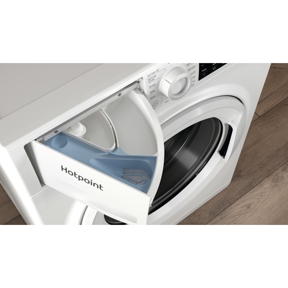 Hotpoint NSWM 946 W UK Washing Machine, 9kg, 1400 Spin, White, A Rated