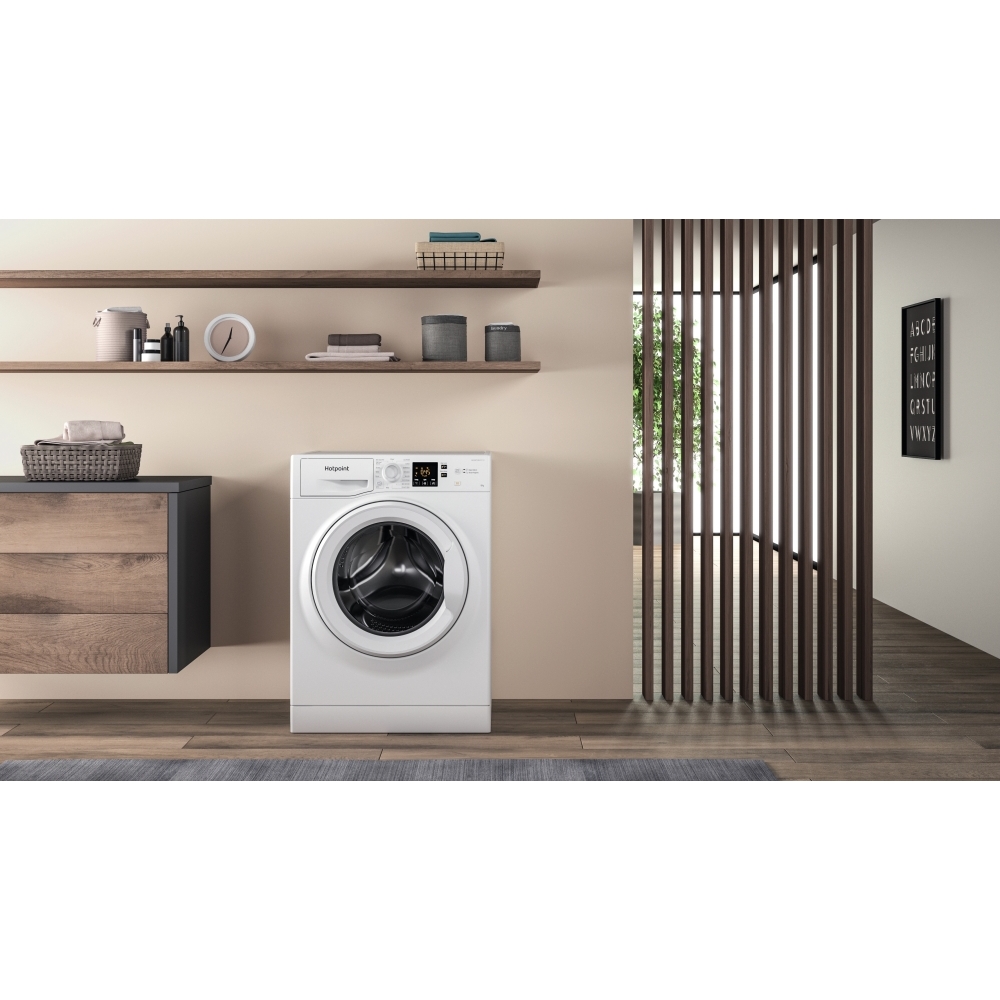 Hotpoint NSWM 946 W UK Washing Machine, 9kg, 1400 Spin, White, A Rated