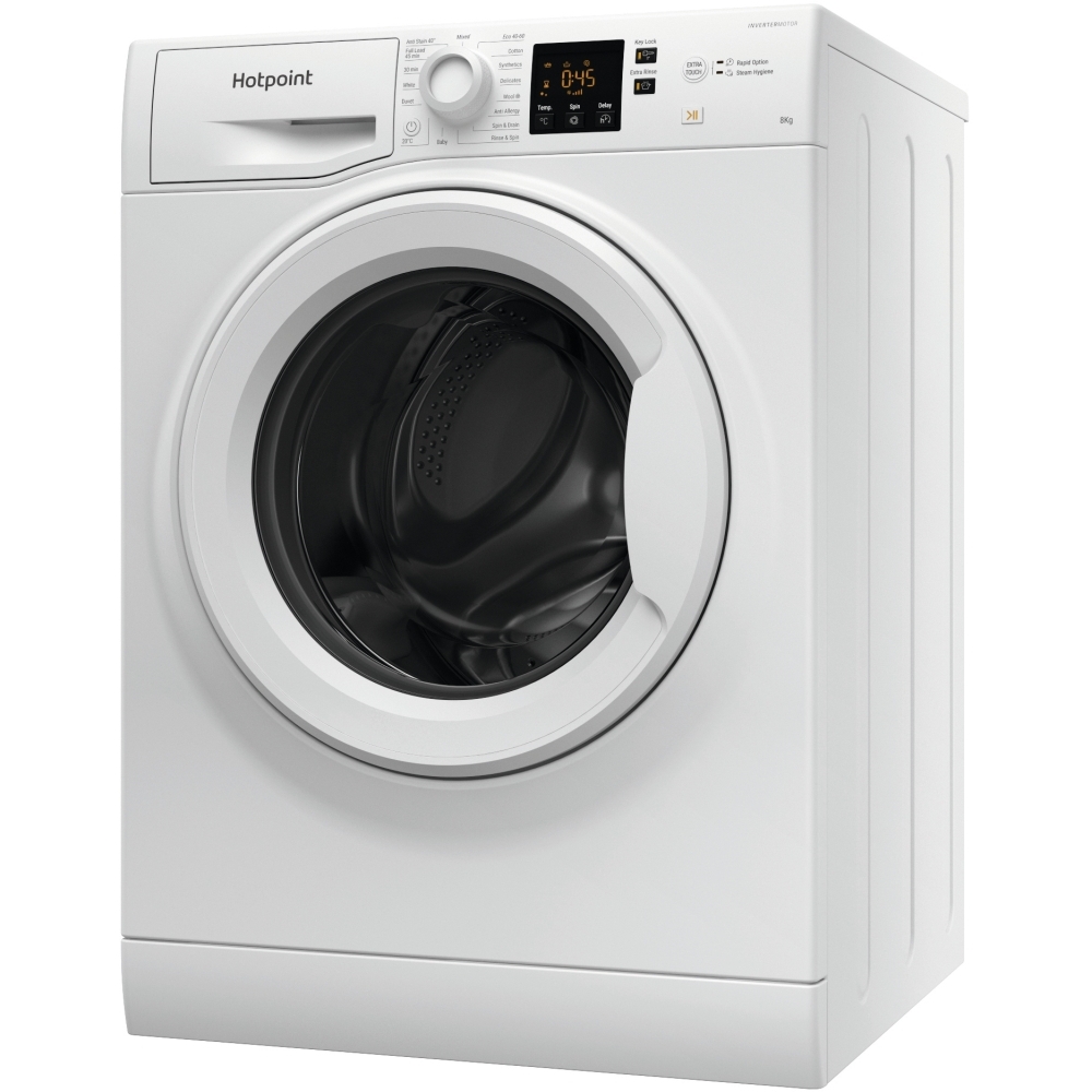 Hotpoint NSWM 946 W UK Washing Machine, 9kg, 1400 Spin, White, A Rated