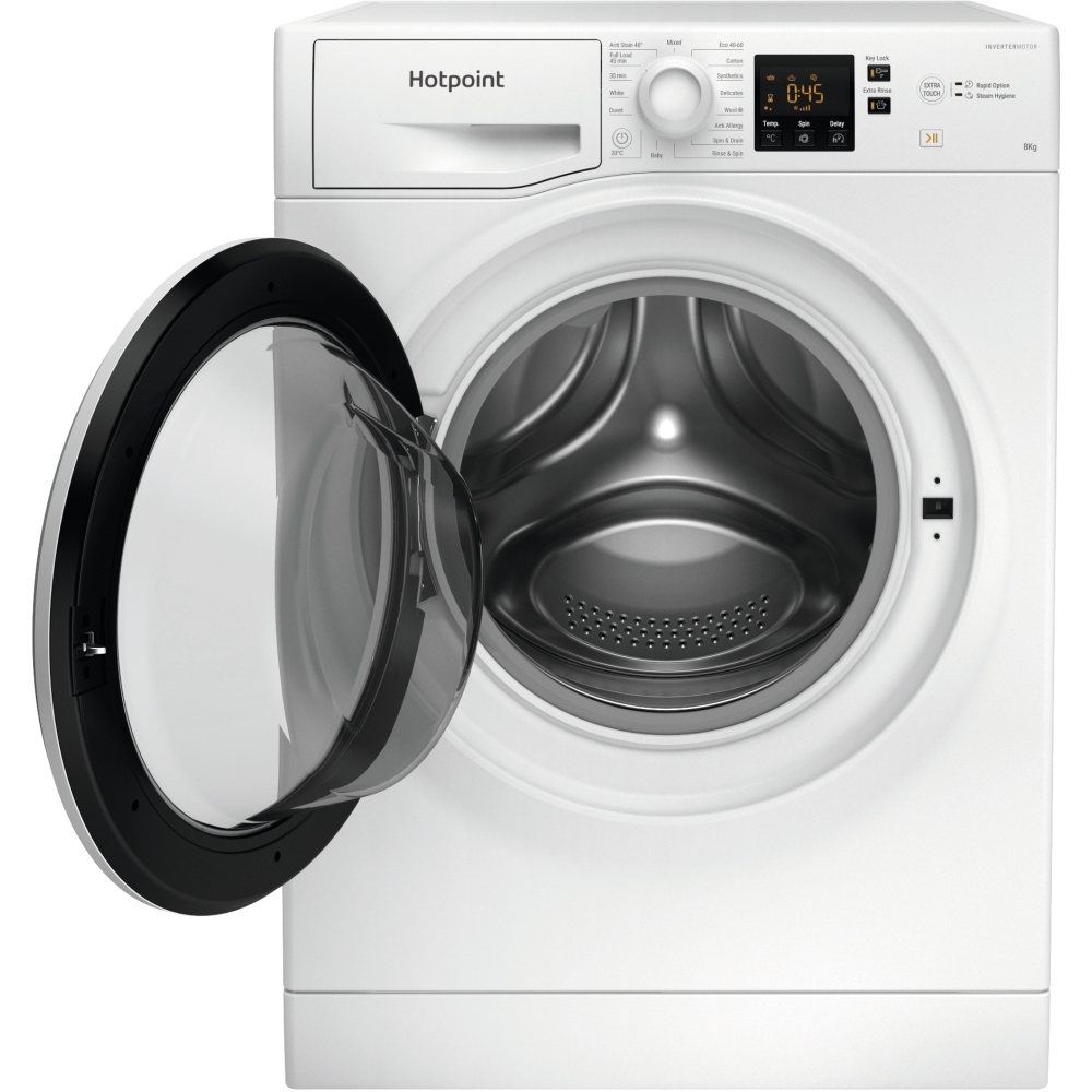 Hotpoint NSWM 946 W UK Washing Machine, 9kg, 1400 Spin, White, A Rated