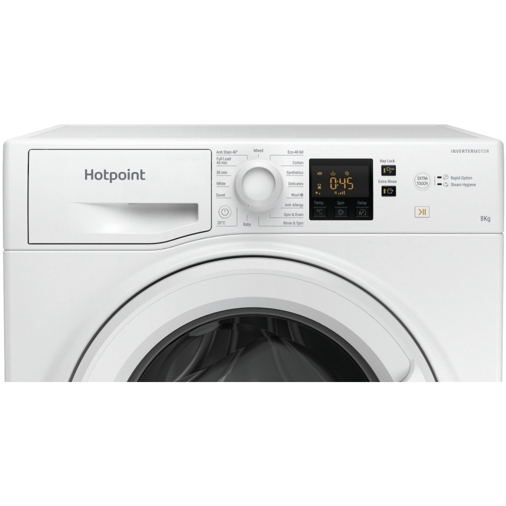 Hotpoint NSWM 946 W UK Washing Machine, 9kg, 1400 Spin, White, A Rated