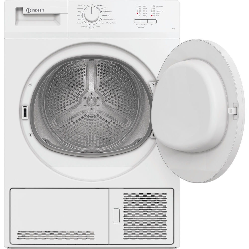 Indesit C YD C82 WWGL UK Condenser Tumble Dryer, 8kg, White, B Rated