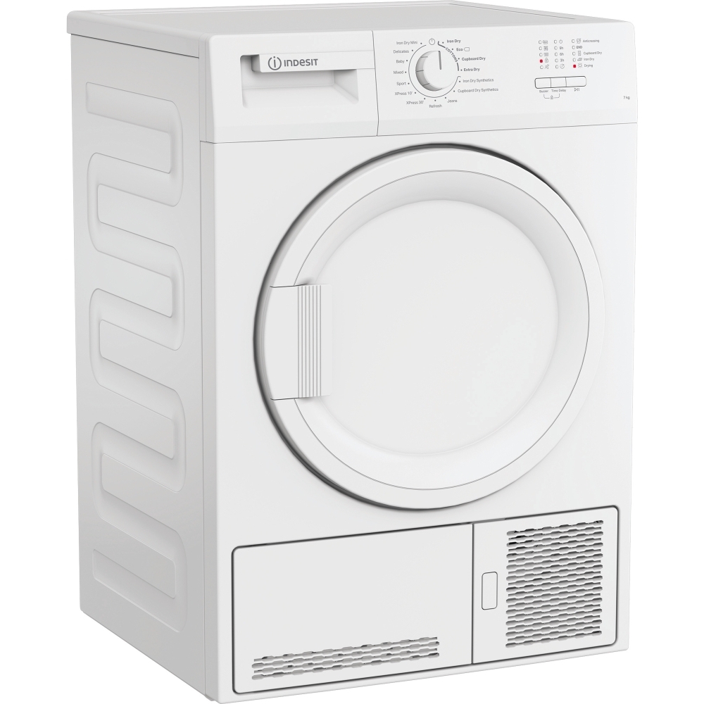 Indesit C YD C82 WWGL UK Condenser Tumble Dryer, 8kg, White, B Rated