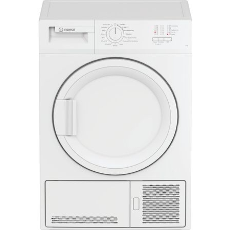 Indesit C YD C72 WWGL UK Condenser Tumble Dryer, 7kg, White, B Rated