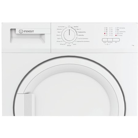 Indesit C YD C72 WWGL UK Condenser Tumble Dryer, 7kg, White, B Rated