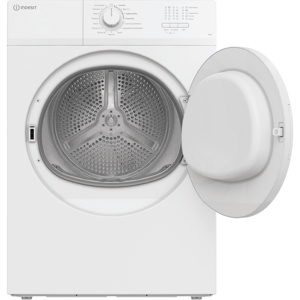 Indesit C YD A81 WWGL UK Vented Tumble Dryer, 8kg, White, C Rated