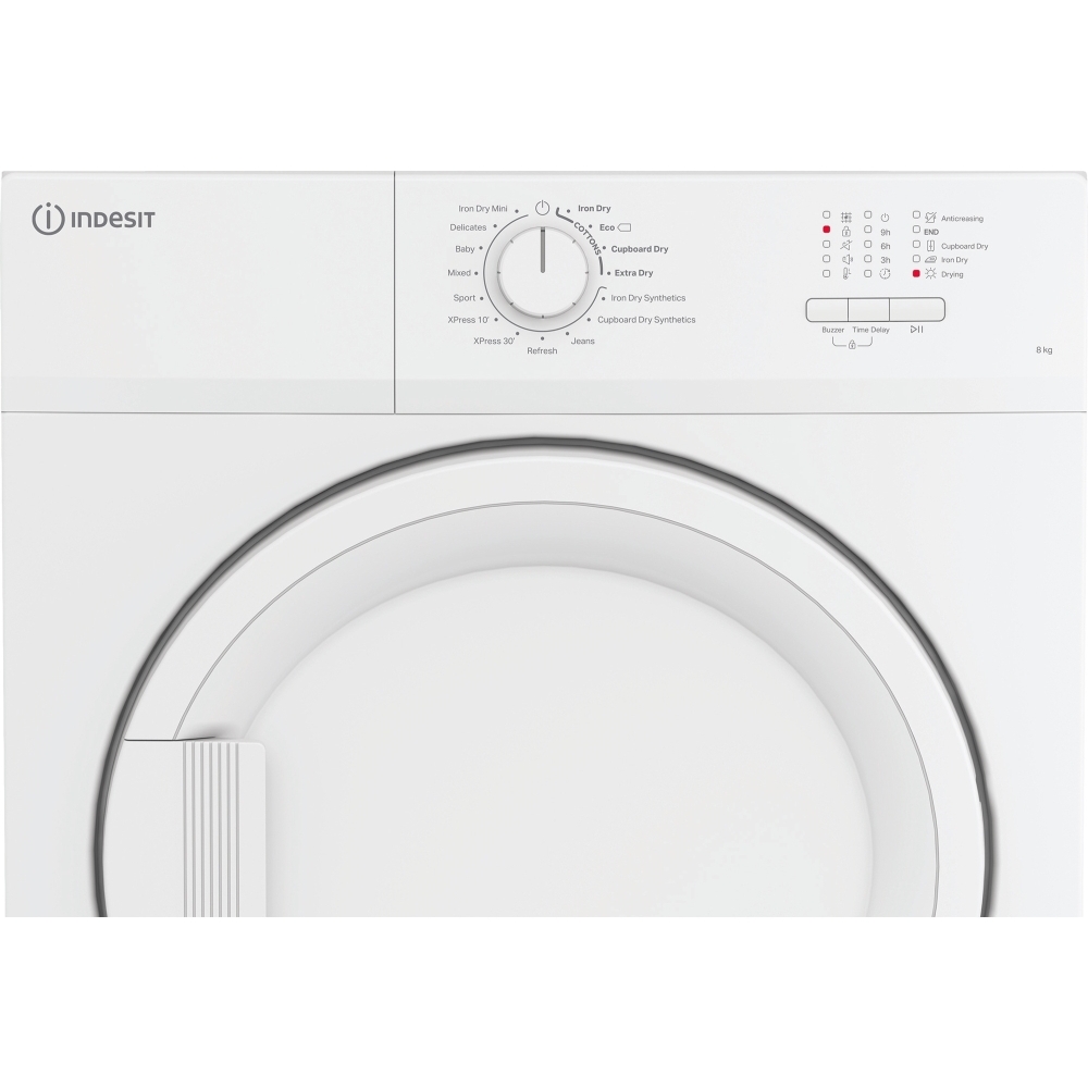 Indesit C YD A81 WWGL UK Vented Tumble Dryer, 8kg, White, C Rated