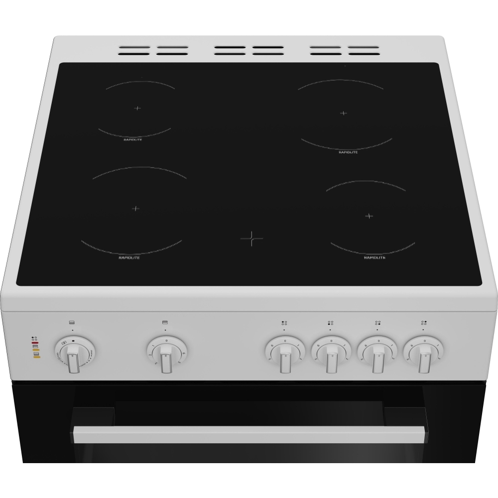Indesit IT60V9KMW/UK Ceramic Electric Cooker with Separate Grill, White, A Rated