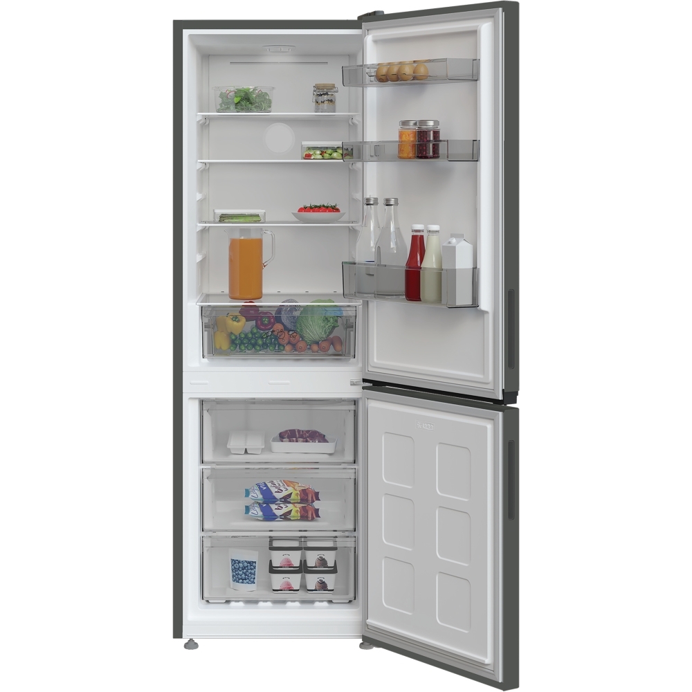 Indesit INK 21411 G4UK Total No Frost Fridge Freezer, 60/40, Silver, E Rated