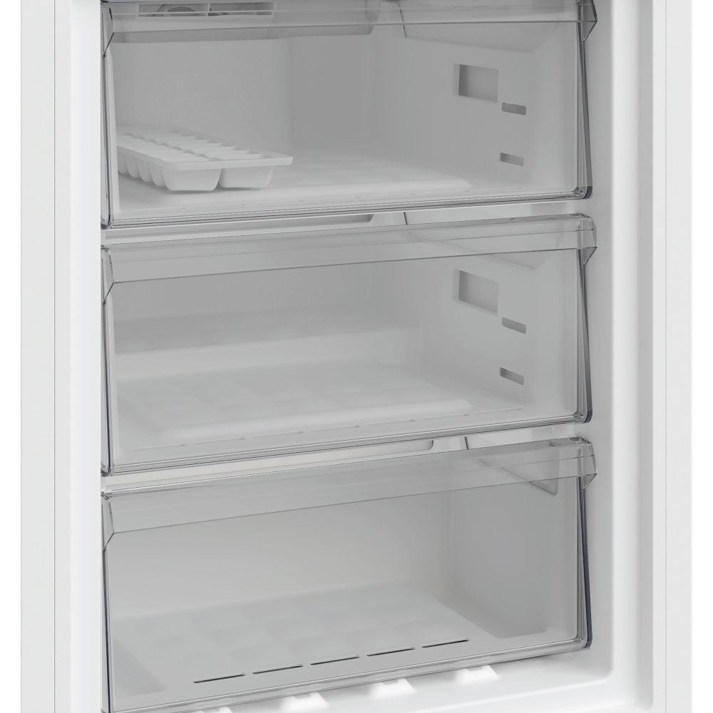 Indesit INK 21411 G4UK Total No Frost Fridge Freezer, 60/40, Silver, E Rated
