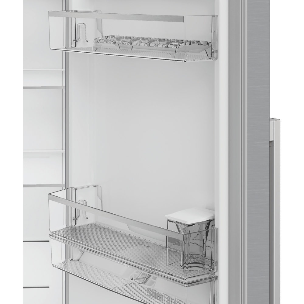 Hotpoint HPG2 6583W XP4UK American Fridge Freezer, Silver, E Rated,  Non-Plumbed