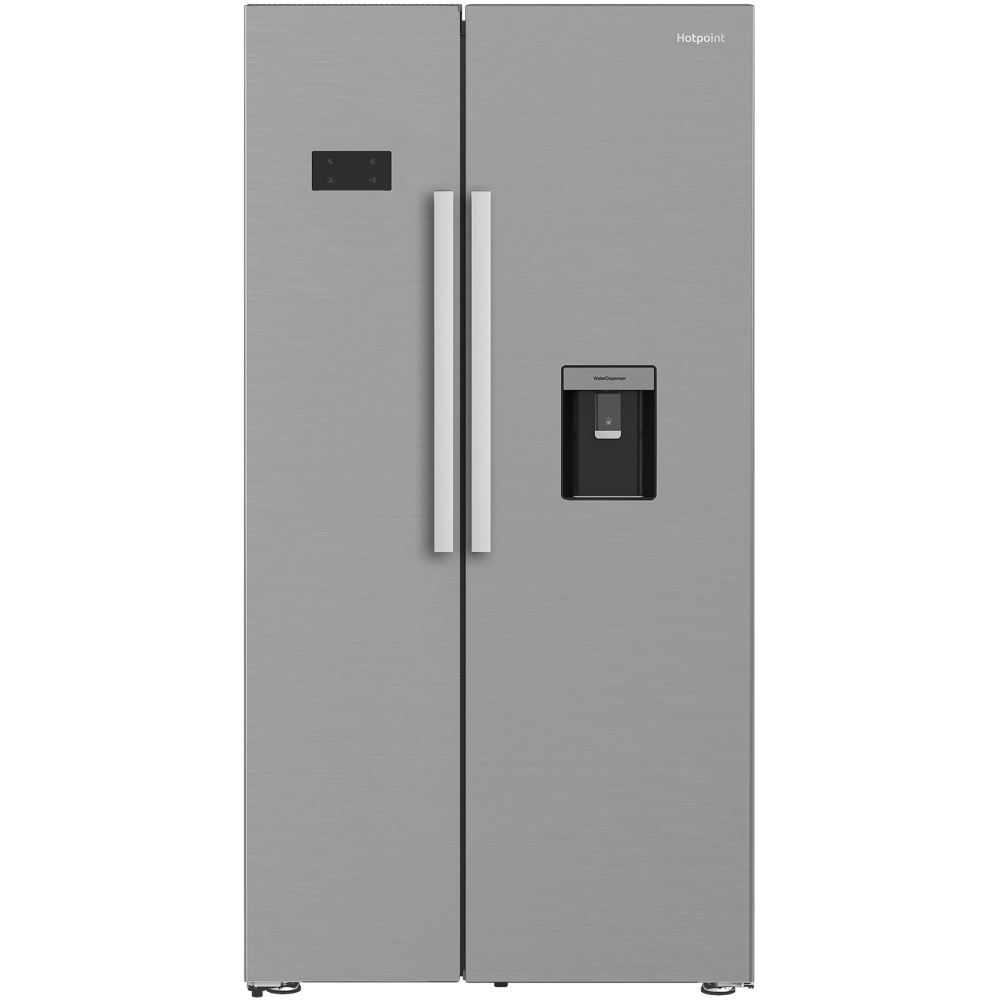 Hotpoint HPG2 6583W XP4UK American Fridge Freezer, Silver, E Rated,  Non-Plumbed