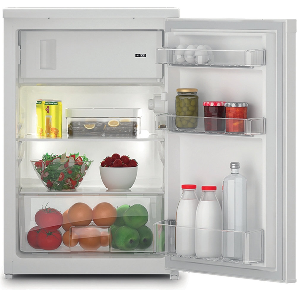 Hotpoint H55V1 112W UK Under Counter Fridge with Ice Box, White, E Rated
