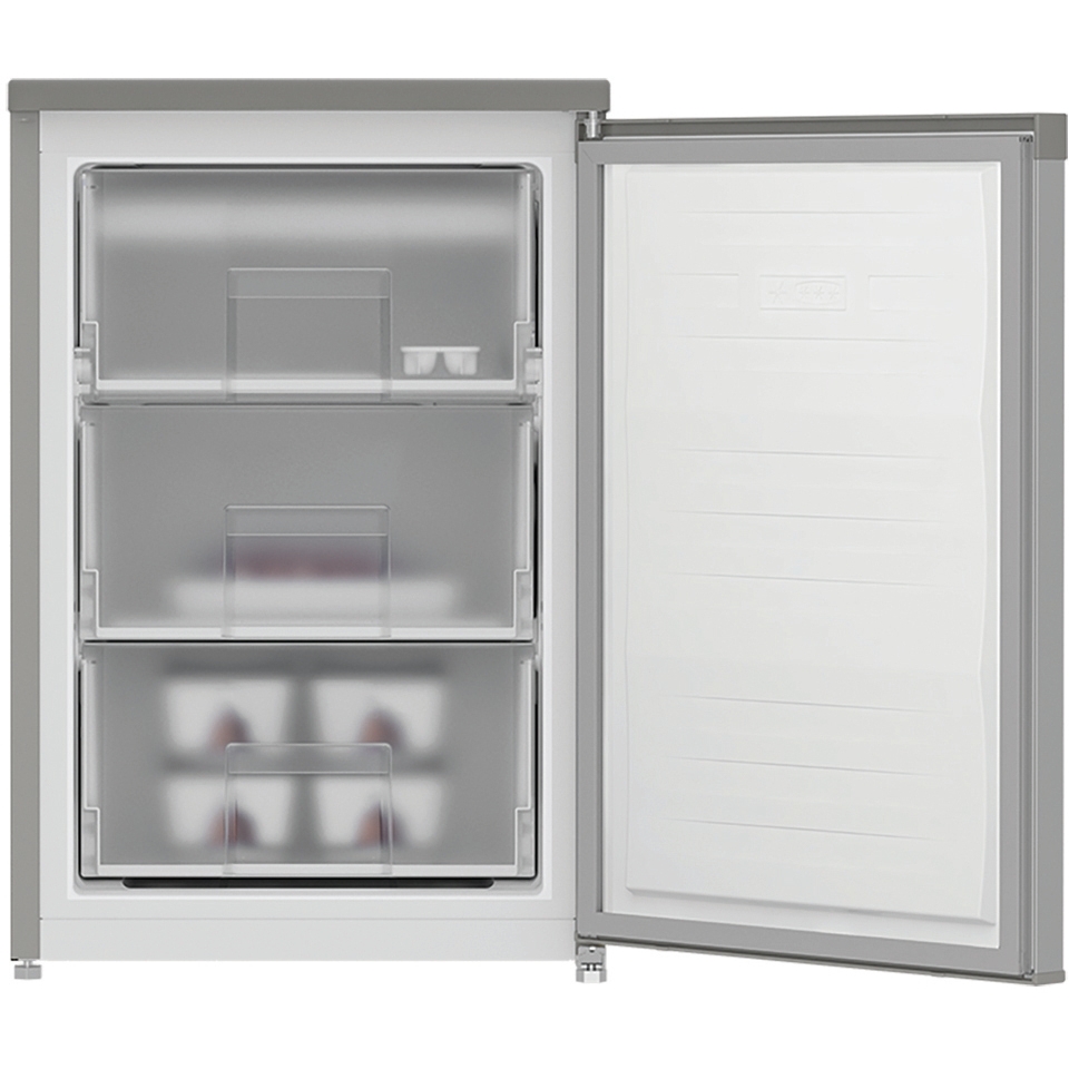 Indesit I55Z1 112S UK Low Frost Under Counter Freezer, Silver, E Rated