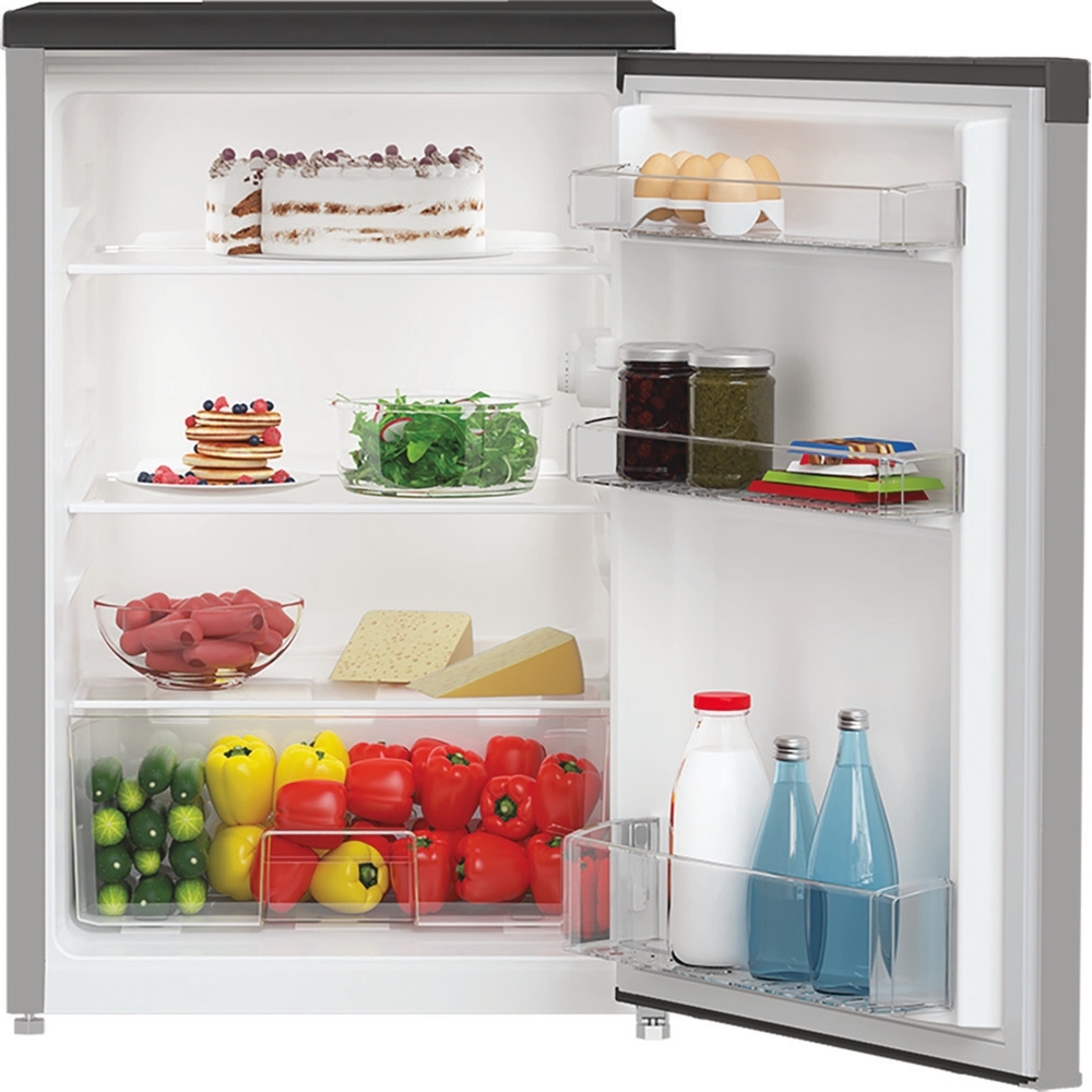 Hotpoint H55R1 112X UK Under Counter Larder Fridge, Grey, E Rated