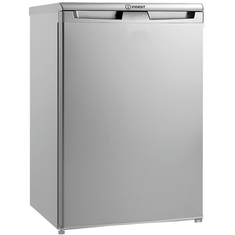 Indesit I55R1 112S UK Under Counter Larder Fridge, Silver, E Rated