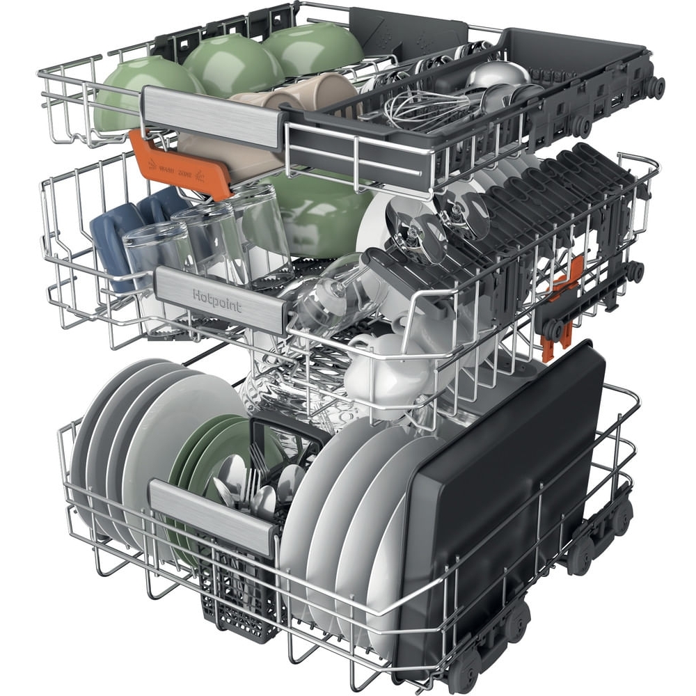 Hotpoint H8IA115M4TUS UK Fully Integrated Dishwasher, 15 Place Settings, A Rated