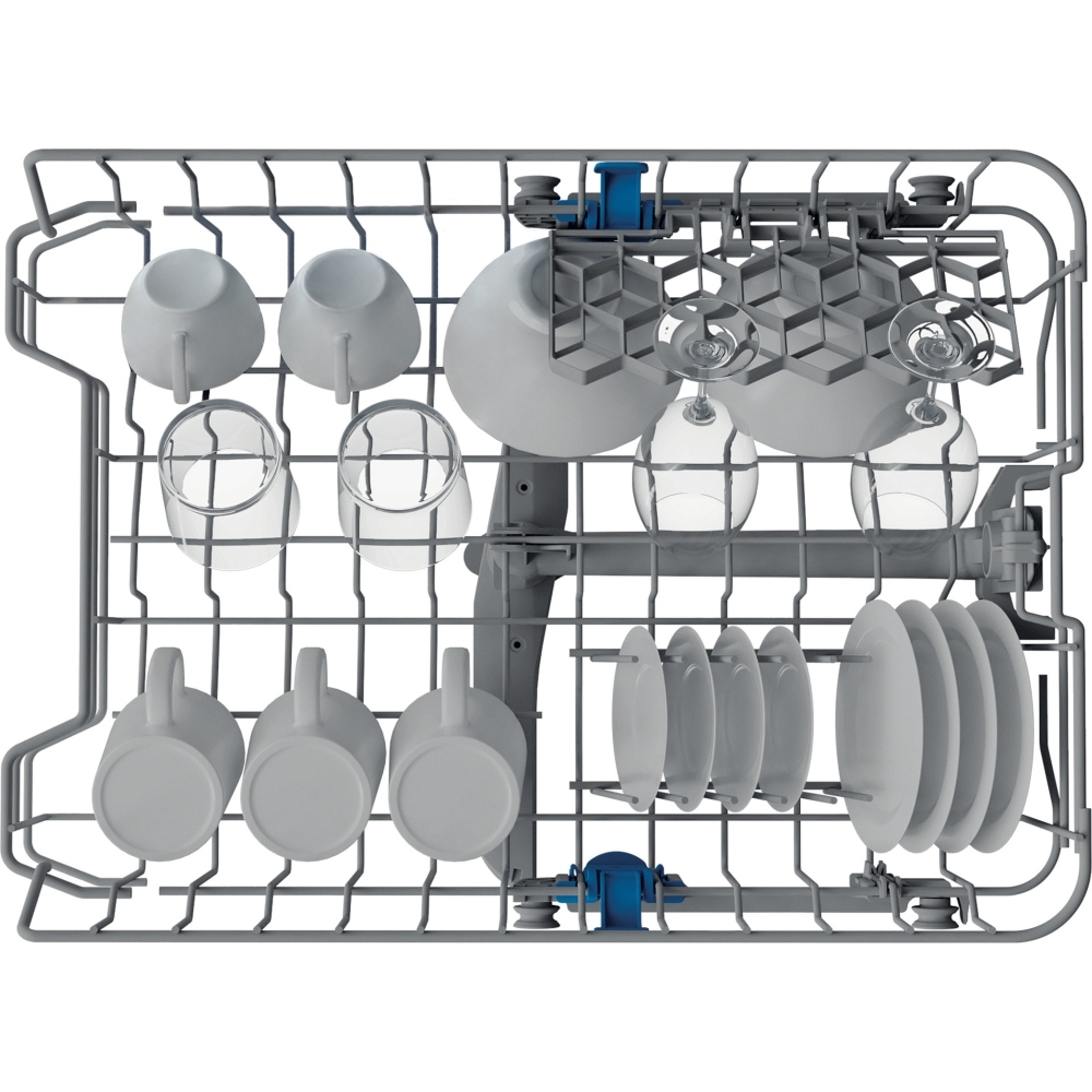 Indesit IN2ID10CS80UK Fully Integrated Slimline Dishwasher, 10 Place Settings, D Rated