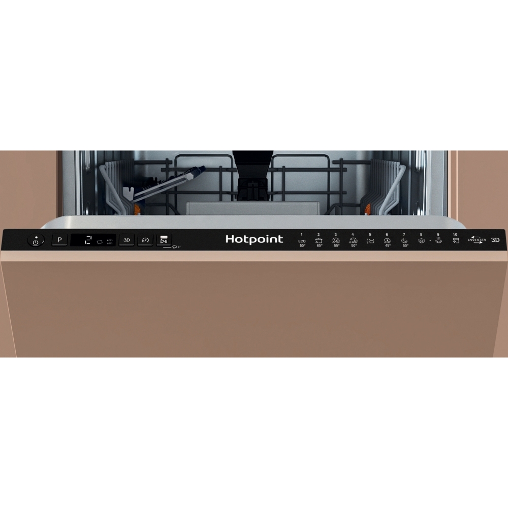 Hotpoint HP6IC11BS7LA0UK Fully Integrated Slimline Dishwasher, 10 Place Settings, C Rated