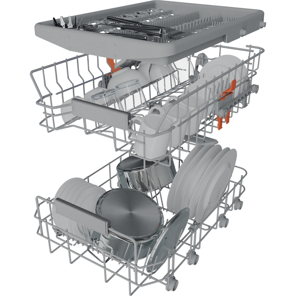 Hotpoint HP6IC11BS7LA0UK Fully Integrated Slimline Dishwasher, 10 Place Settings, C Rated
