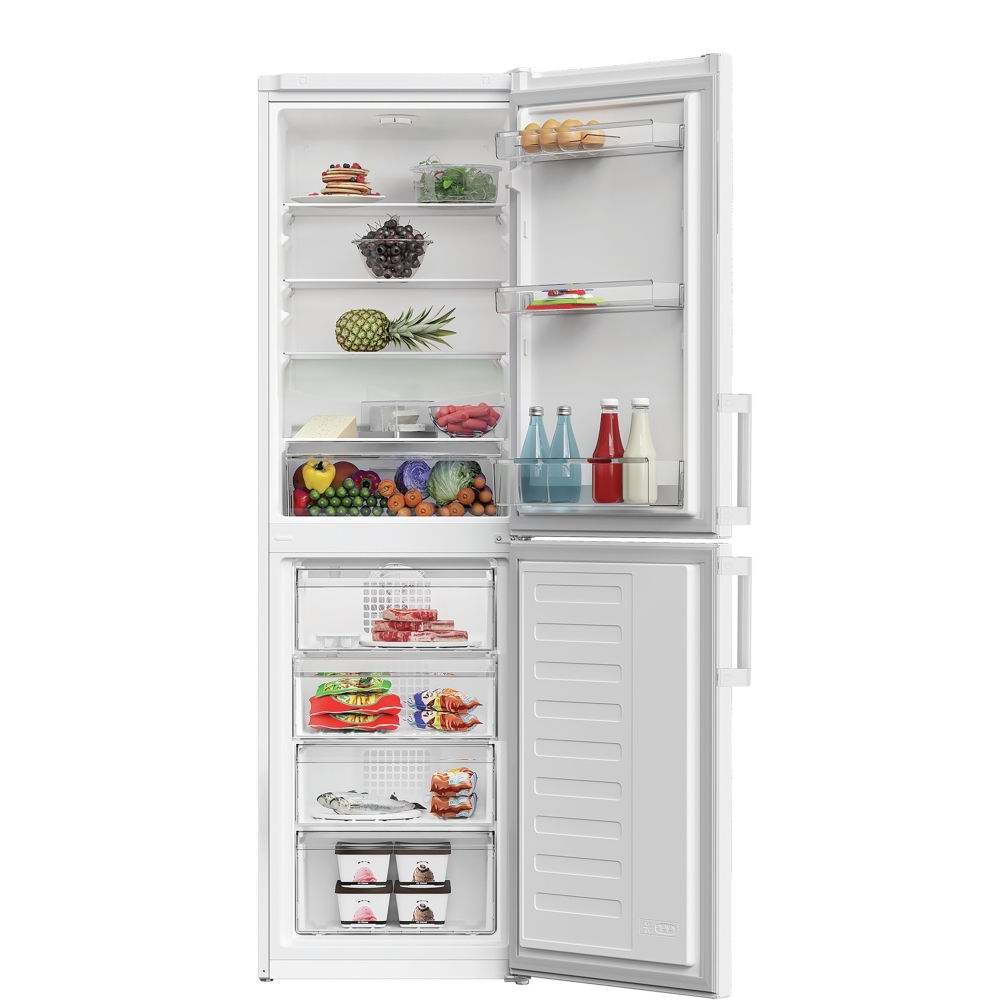 Indesit IKNH 1261 W4UK No Frost Fridge Freezer, 50/50, White, E Rated