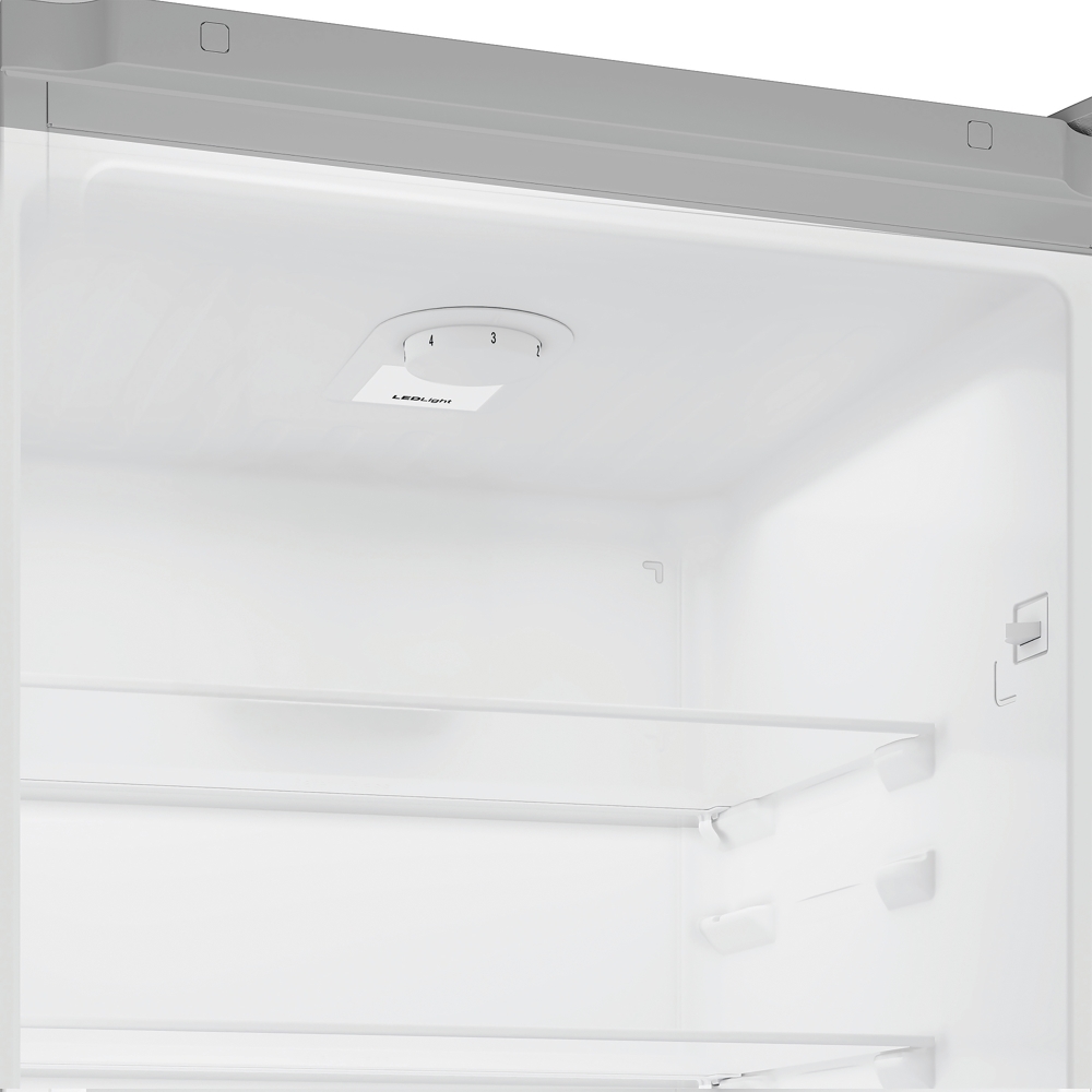 Indesit IKNH 1261 S4UK No Frost Fridge Freezer, 50/50, Silver, E Rated