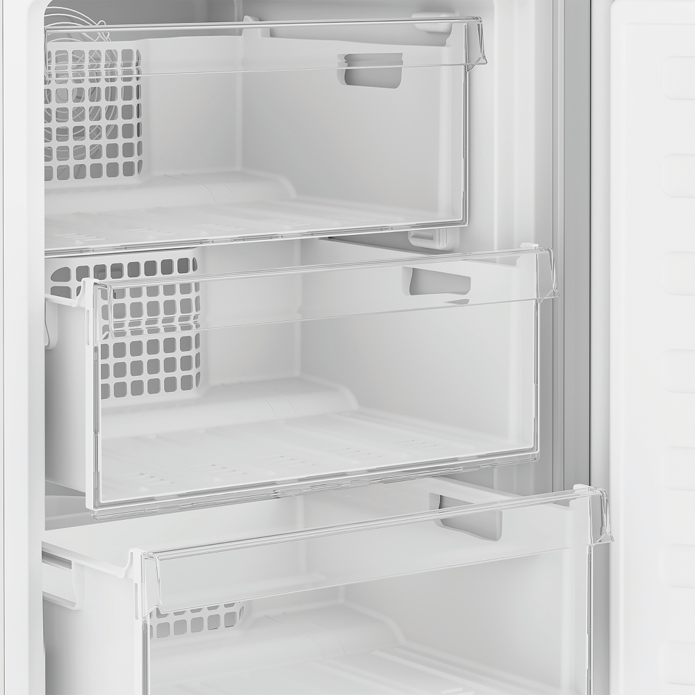 Indesit IKNH 1261 S4UK No Frost Fridge Freezer, 50/50, Silver, E Rated