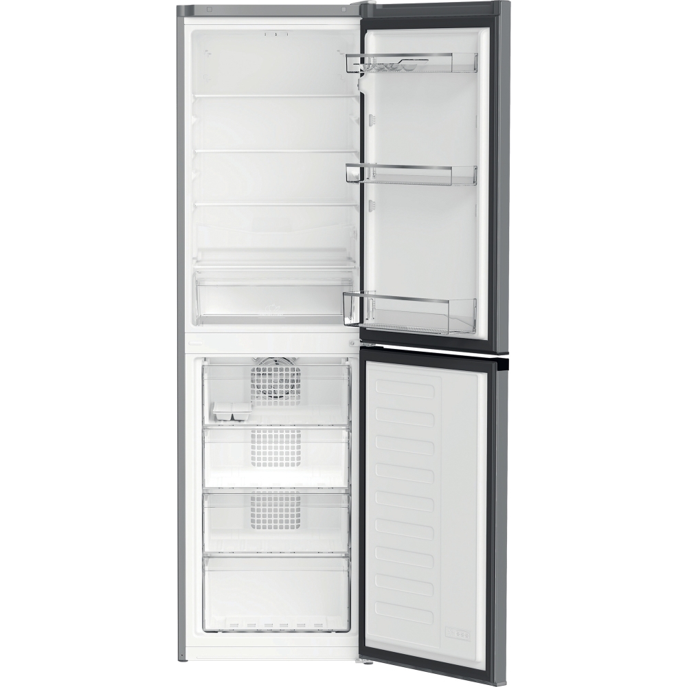 Hotpoint HPKH 1261 S4UK No Frost Fridge Freezer, 50/50, Silver, E Rated