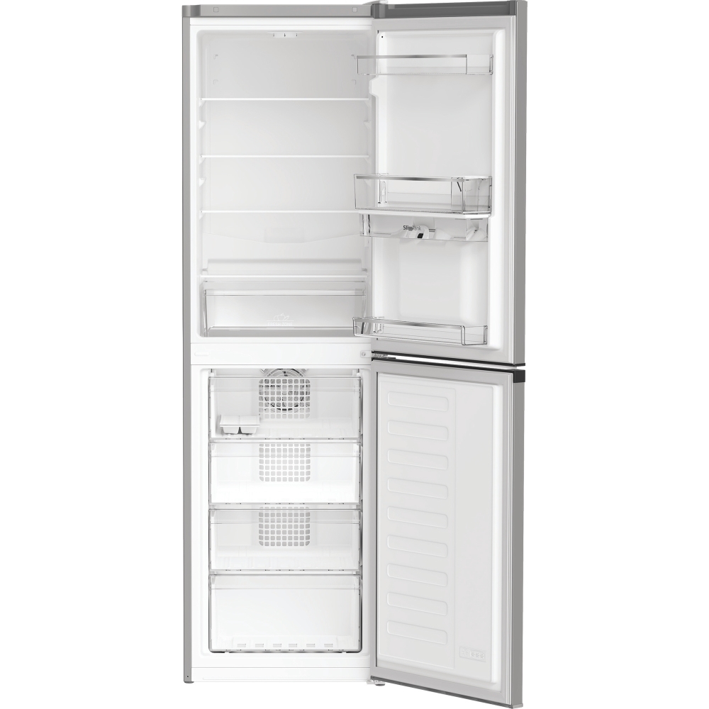 Hotpoint HPKH 1261W S4UK No Frost Fridge Freezer, 50/50, Silver, E Rated