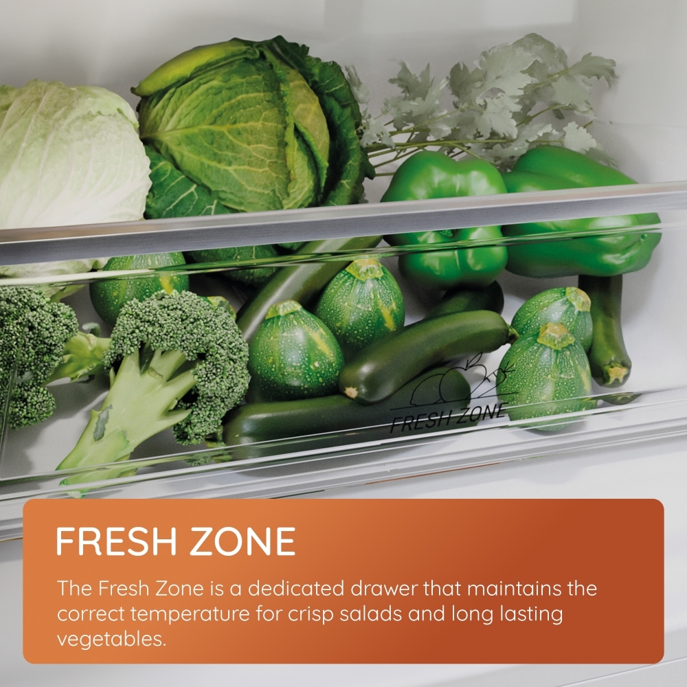 Hotpoint HPKH 1261W S4UK No Frost Fridge Freezer, 50/50, Silver, E Rated