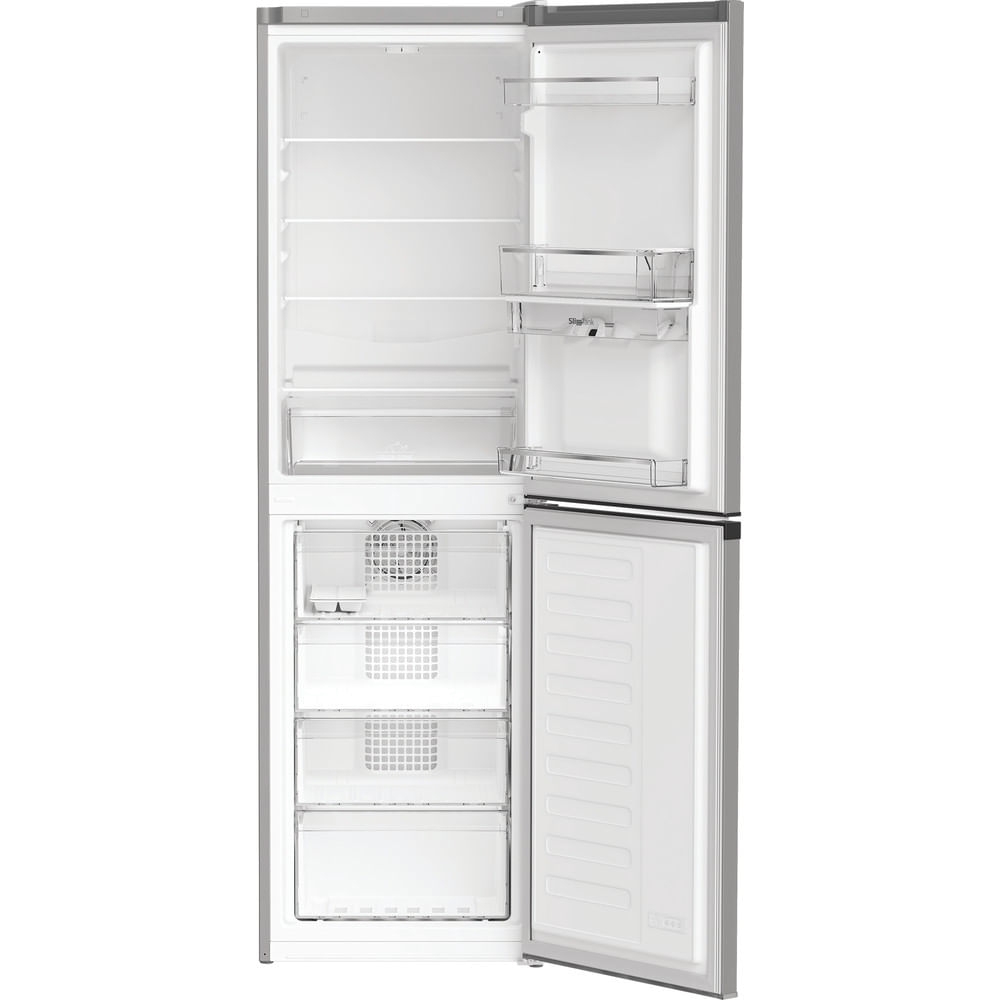 Hotpoint HPKH 1261W S4UK No Frost Fridge Freezer, 50/50, Silver, E Rated