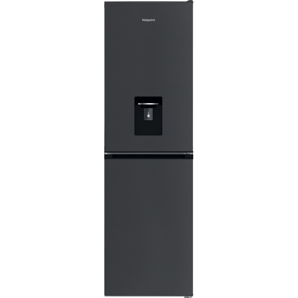 Hotpoint HPKH 1261W XBR4UK No Frost Fridge Freezer, Dark Grey, 50/50, E Rated