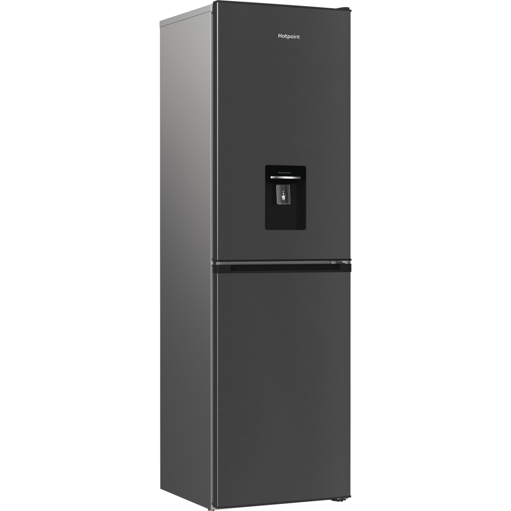 Hotpoint HPKH 1261W XBR4UK No Frost Fridge Freezer, Dark Grey, 50/50, E Rated