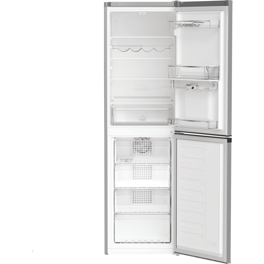 Hotpoint HPKH 1261W S5UK No Frost Fridge Freezer, 50/50, Silver, D Rated