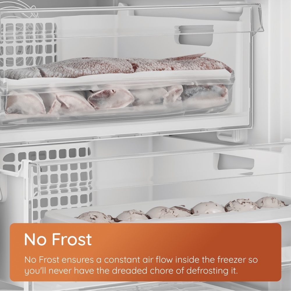 Hotpoint HPKH 1261W S5UK No Frost Fridge Freezer, 50/50, Silver, D Rated
