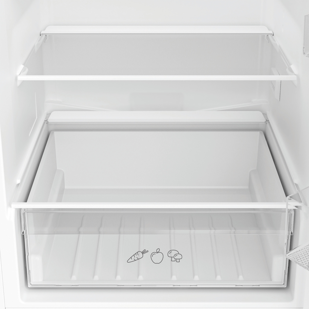 Indesit KINH 1261B4 UK No Frost Integrated Fridge Freezer, Sliding Hinge, 50/50, E Rated
