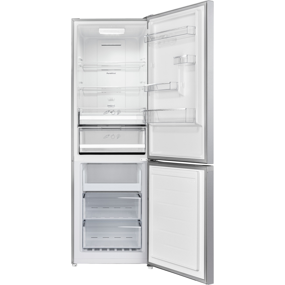 Indesit INK2 5322S 4UK Total No Frost Fridge Freezer, 70/30, Silver, E Rated