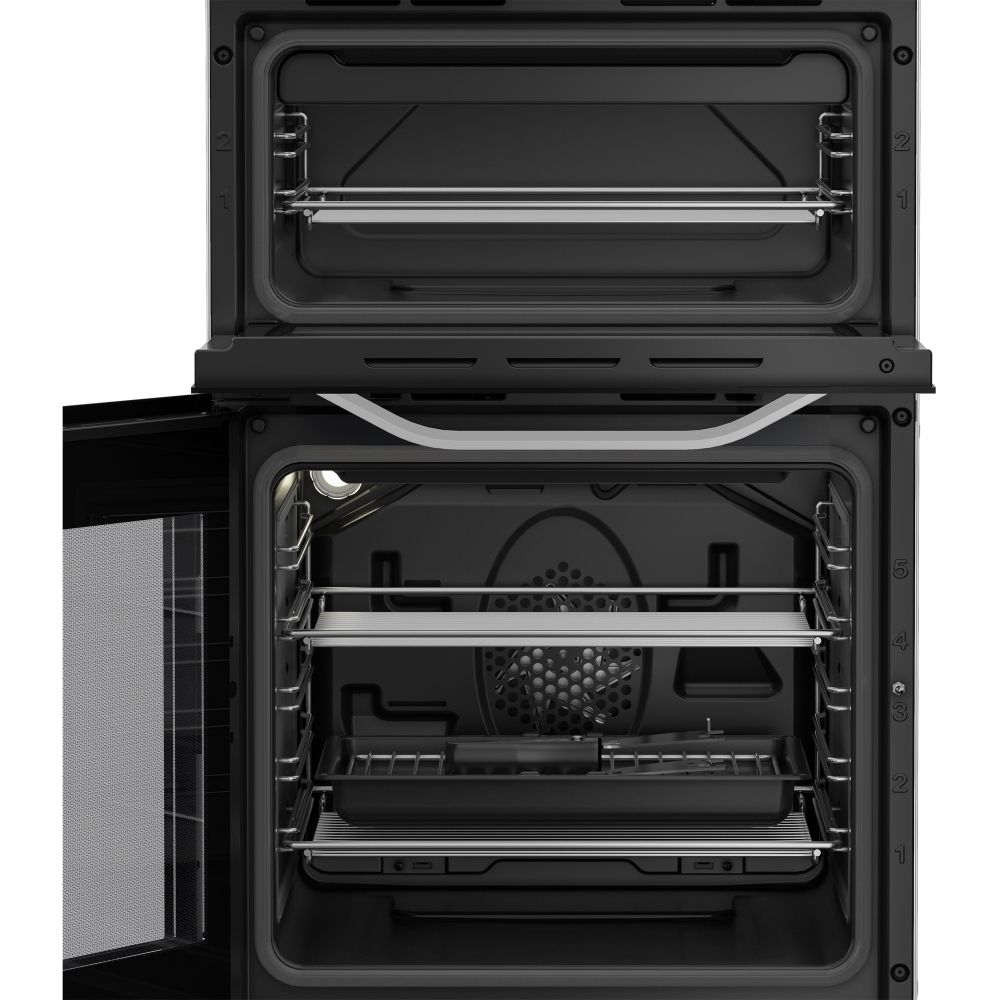 Hotpoint HTE5VCW Ceramic Electric Cooker with Separate Grill, White, A Rated