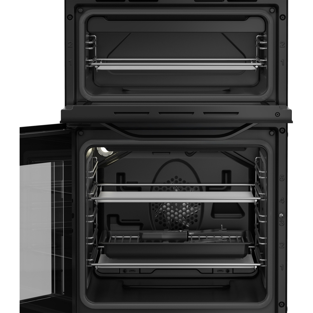 Hotpoint HTE5VCB Ceramic Electric Cooker with Separate Grill, Black, A Rated