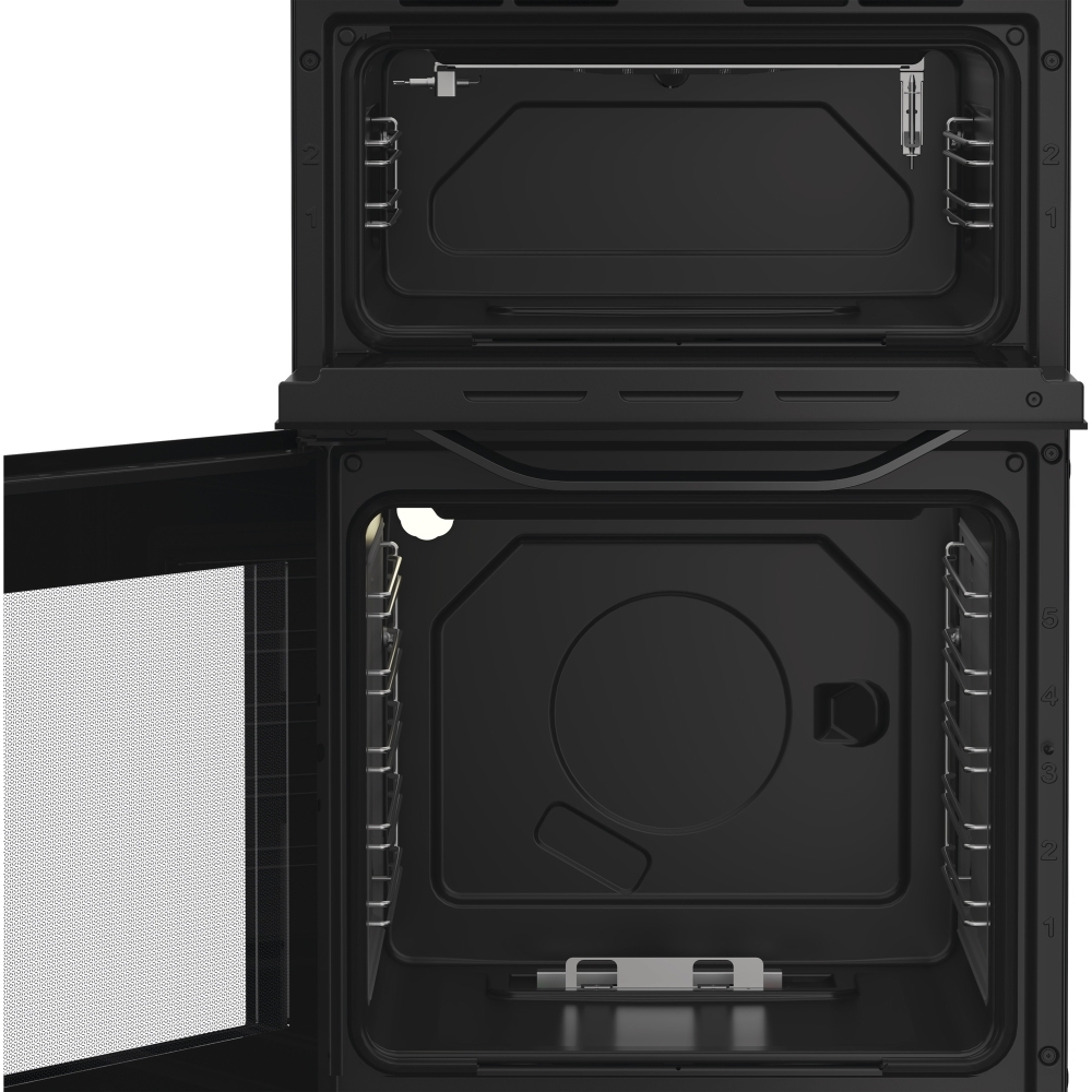 Hotpoint HTG5GCB Gas Cooker with Separate Grill, Black, A+ Rated