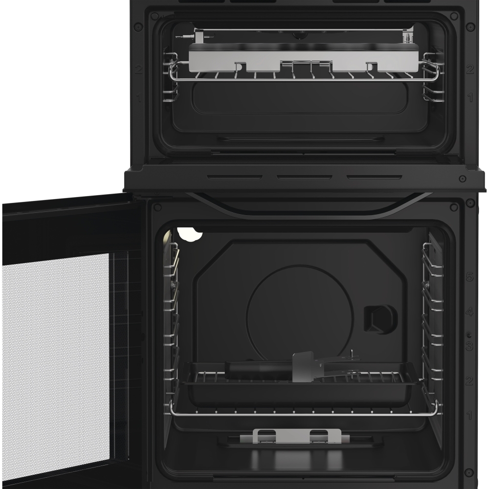 Hotpoint HTG5GCB Gas Cooker with Separate Grill, Black, A+ Rated